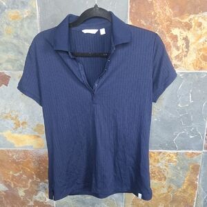 Lady Hagen Navy Button Down Shirt